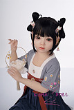 シリコン製頭部+TPEボディ ラブドール AXB Doll 新型110cm バスト平 GB58ヘッド 掲載画像のボディはリアルメイク付き