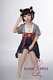 シリコン製頭部+TPEボディ ラブドール AXB Doll 新型110cm バスト平 GB58ヘッド 掲載画像のボディはリアルメイク付き