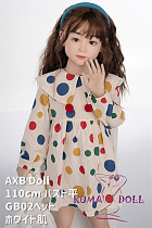 シリコン製頭部+TPEボディ ラブドール AXB Doll 新型110cm バスト平 GB02ヘッド 掲載画像のボディはリアルメイク付き