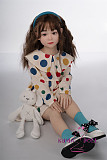 シリコン製頭部+TPEボディ ラブドール AXB Doll 新型110cm バスト平 GB02ヘッド 掲載画像のボディはリアルメイク付き
