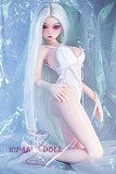 フルシリコン製ラブドール JY Doll 60cm ミニドール 冰梅(Bingmei)ヘッド 肌色＆眼球色＆メイク＆ウィッグ＆衣装は宣材写真と同じ