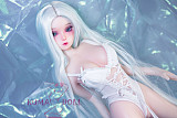 フルシリコン製ラブドール JY Doll 60cm ミニドール 冰梅(Bingmei)ヘッド 肌色＆眼球色＆メイク＆ウィッグ＆衣装は宣材写真と同じ