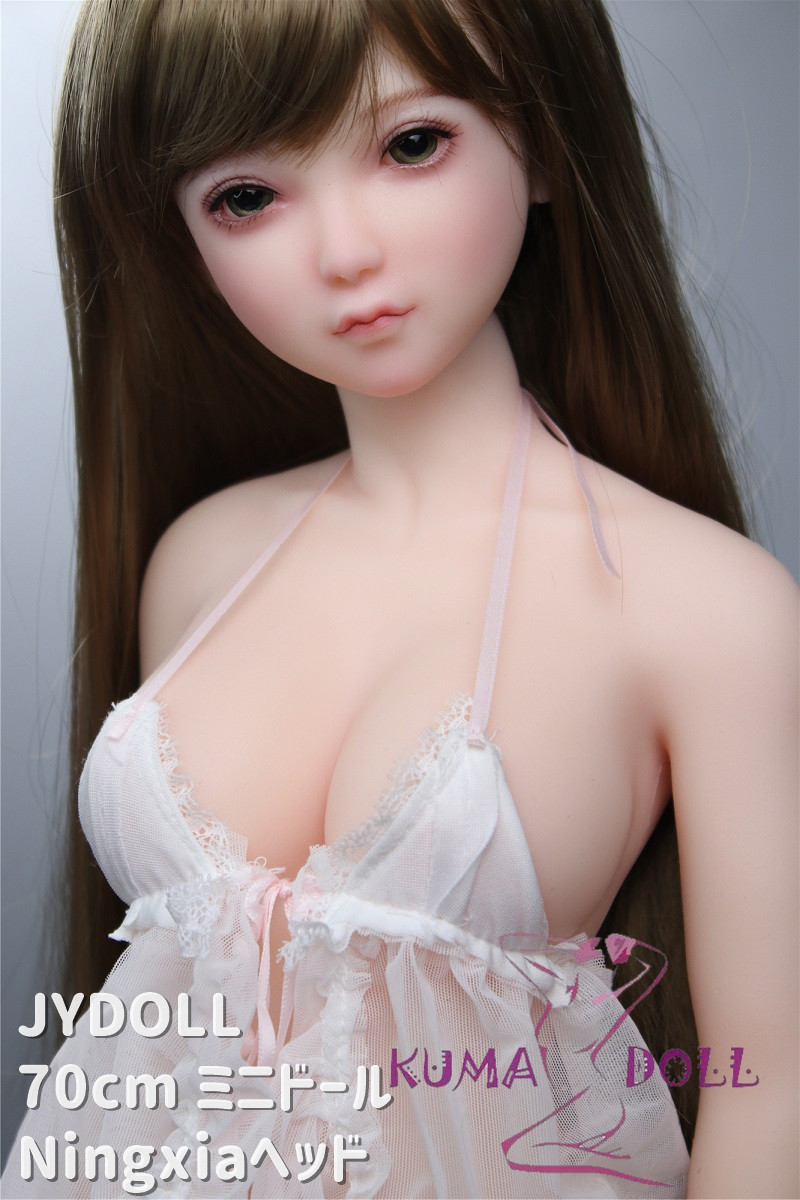 フルシリコン製ラブドール JY Doll 70cm ミニドール 宁夏(Ningxia)ヘッド 肌色＆眼球色＆メイク＆ウィッグ＆衣装は宣材写真と同じ