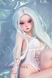 フルシリコン製ラブドール JY Doll 60cm ミニドール 冰梅(Bingmei)ヘッド 肌色＆眼球色＆メイク＆ウィッグ＆衣装は宣材写真と同じ