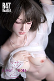 瞑り目 R47頭部 Real Girl (A工場製) ラブドール ボディー及びヘッド材質など選択可能 カスタマイズ可  157cm普通乳ボディがお勧め