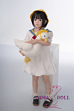 シリコン製頭部+TPEボディ ラブドール AXB Doll 新型120cm バスト平 GB59ヘッド 掲載画像のボディはリアルメイク付き