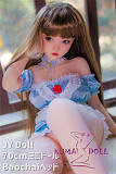 フルシリコン製ラブドール JY Doll 70cm ミニドール 宝钗(Baochai)ヘッド 肌色＆眼球色＆メイク＆ウィッグ＆衣装は宣材写真と同じ