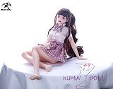 2.6kg フルシリコン製 MOZU 63cm 小玲奈(Rena)  肌色＆眼球色＆メイク＆ウィッグ＆衣装は宣材写真と同じ 小型で軽量化で収納しやい 使いやすい