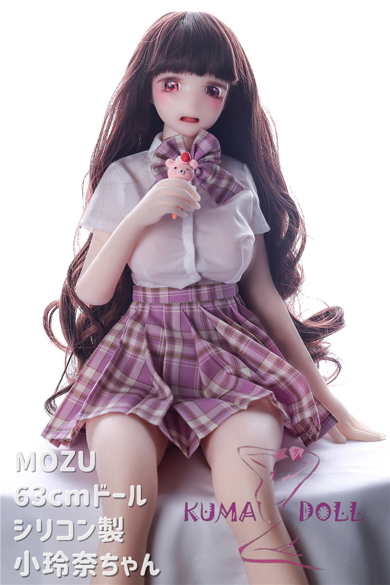 2.6kg フルシリコン製 MOZU 63cm 小玲奈(Rena)  肌色＆眼球色＆メイク＆ウィッグ＆衣装は宣材写真と同じ 小型で軽量化で収納しやい 使いやすい