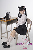シリコン製頭部+TPEボディ ラブドール AXB Doll 140cm バスト中 GE15 (Momo)ヘッド 掲載画像のボディはリアルメイク付き