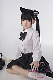 シリコン製頭部+TPEボディ ラブドール AXB Doll 140cm バスト中 GE15 (Momo)ヘッド 掲載画像のボディはリアルメイク付き