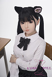 シリコン製頭部+TPEボディ ラブドール AXB Doll 140cm バスト中 GE15 (Momo)ヘッド 掲載画像のボディはリアルメイク付き