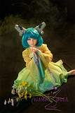 シリコン製頭部+TPEボディ ラブドール AXB Doll 新型120cm バスト平 A87 シリコンヘッド 掲載画像のボディはリアルメイク付き