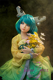 シリコン製頭部+TPEボディ ラブドール AXB Doll 新型120cm バスト平 A87 シリコンヘッド 掲載画像のボディはリアルメイク付き
