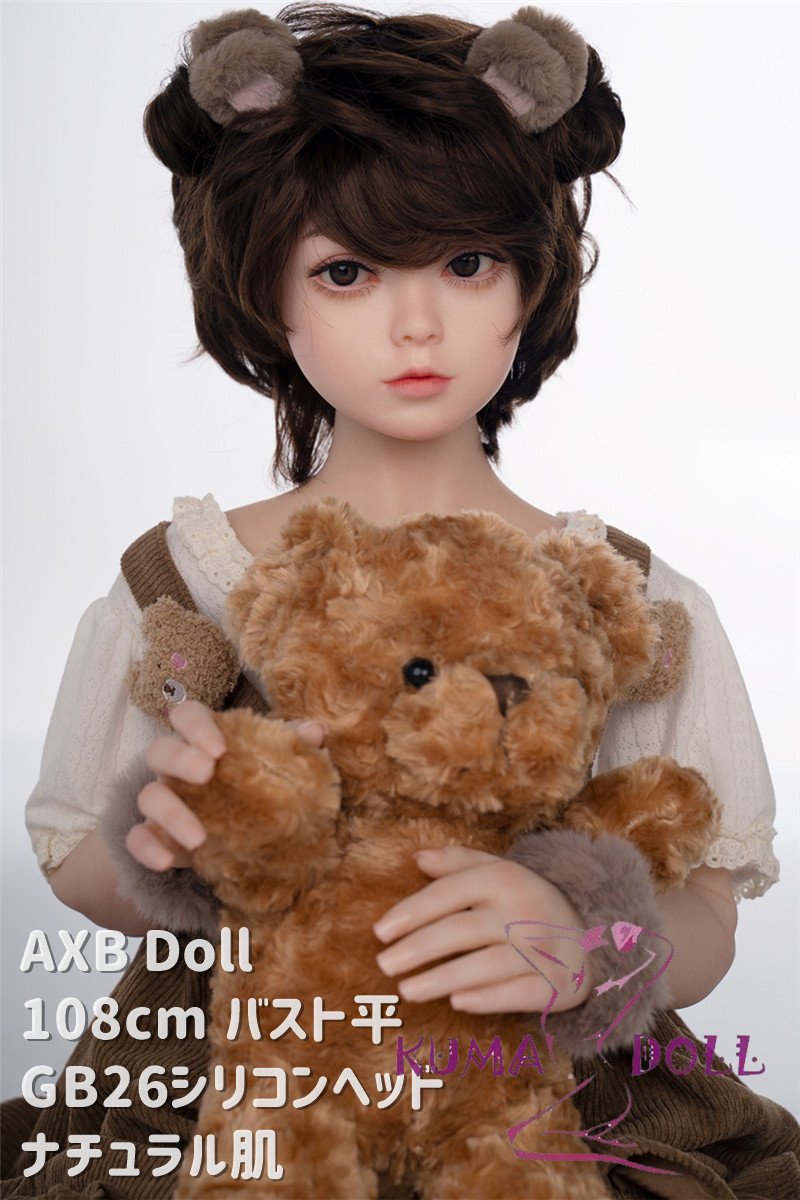 シリコン製頭部+TPEボディ ラブドール AXB Doll 108cm バスト平 GB26 シリコンヘッド 掲載画像のボディはリアルメイク付き