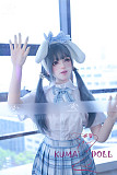 TPE製ラブドール MOZU 145cm Bカップ 小萌ちゃん 体重25kg 肌色＆眼球色＆メイク＆ウィッグ＆衣装は宣材写真と同じ