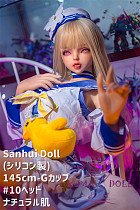 フルシリコン製ラブドール Sanhui Doll 145cm Gカップ A10ヘッド アニメヘッド お口開閉機能選択可
