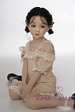 シリコン製頭部+TPEボディ ラブドール AXB Doll 新型110cm バスト平 GB16ヘッド 掲載画像のボディはリアルメイク付き