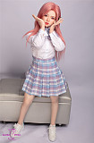 D2ヘッド歯あり 130cm貧乳 Aカップ ラブドール DOM DOLL ヘッド及びボディー材質選択可能 カスタマイズ可 ●宣材写真はフルシリコン材質