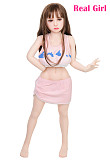 シームレス 110cm 頭身一体化 16kg使い安い Real Girl TPE製ラブドール  莉々ちゃん EVO骨格付き 宣材写真のヘッドは普通メイク