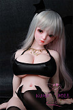 フルシリコン製ラブドール JY Doll 100cm ミニドール 伊娜(Yina)ヘッド 肌色＆眼球色＆メイク＆ウィッグは宣材写真と同じ