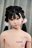 シリコン製頭部+TPEボディ ラブドール AXB Doll 新型120cm バスト平 GB05Rヘッド 掲載画像のボディはリアルメイク付き