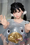 シリコン製頭部+TPEボディ ラブドール AXB Doll 新型120cm バスト平 GB05Rヘッド 掲載画像のボディはリアルメイク付き