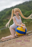 【即納・国内発送・送料無料】7kg フルシリコン製ラブドール WAXDOLL 85cm バスト平 #GF05ヘッド リアルメイク付き ミニドール