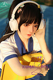 TPE製ラブドール MOZU 145cm Dカップ 小鱼（Xiaoyu）体重25kg 肌色＆眼球色＆メイク＆ウィッグ＆衣装は宣材写真と同じ