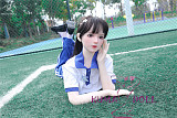 TPE製ラブドール MOZU 145cm Dカップ 小鱼（Xiaoyu）体重25kg 肌色＆眼球色＆メイク＆ウィッグ＆衣装は宣材写真と同じ