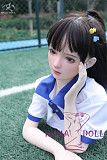 TPE製ラブドール MOZU 145cm Dカップ 小鱼（Xiaoyu）体重25kg 肌色＆眼球色＆メイク＆ウィッグ＆衣装は宣材写真と同じ