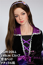 DOM DOLL 148cm普通乳 Cカップ 雪洛ヘッド  ラブドール ヘッド及びボディー材質選択可能 カスタマイズ可 ●宣材写真はフルシリコン材質