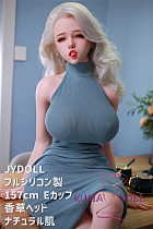フルシリコン製ラブドール JYDOLL 157cm Eカップ 香草(Xiangcao)ヘッド 身体リアルメイク付き