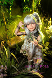 シリコン製頭部+TPEボディ ラブドール AXB Doll 新型110cm バスト平 GD34ヘッド 掲載画像のボディはリアルメイク付き