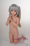 シリコン製頭部+TPEボディ ラブドール AXB Doll 新型110cm バスト平 GD34ヘッド 掲載画像のボディはリアルメイク付き