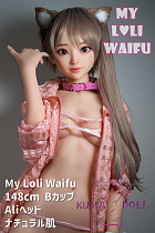 My Loli Waifu 148cm Bカップ ALI 阿离ヘッド 略称MLWロり系ラブドール TPE材質ボディー ヘッド材質選択可能 メイク選択可能