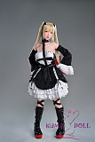 フルシリコン製ラブドール WAXDOLL 新型 147cm Aカップ #GD36-1ヘッド 口開閉&模擬口腔選択可能 リアルメイク付き