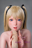 フルシリコン製ラブドール WAXDOLL 新型 147cm Aカップ #GD36-2 ヘッド イキ顔 口開閉&模擬口腔選択可能 リアルメイク付き