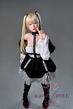 フルシリコン製ラブドール WAXDOLL 新型 147cm Aカップ #GD36-2 ヘッド イキ顔 口開閉&模擬口腔選択可能 リアルメイク付き