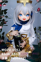 6kg ソフトビニール製頭部 TPE製ボディ MOZU DOLL 85cm Aカップ 派蒙（Paimeng) 肌色＆眼球色＆メイク＆ウィッグ＆衣装は宣材写真と同じ 小型で軽量化で収納しやい 使いやすい