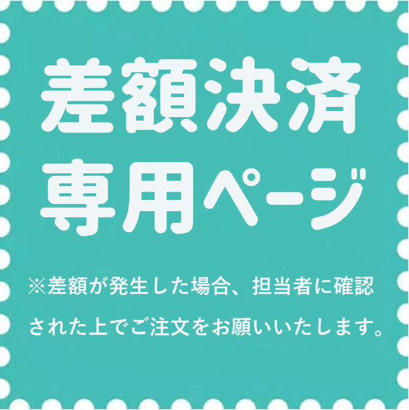 差額決済専用ページ 靴代金