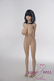 シリコン製頭部+TPEボディ ラブドール AXB Doll 140cm バスト大 GD22 掲載画像のボディはリアルメイク付き