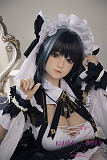 シリコン製頭部+TPEボディ ラブドール AXB Doll 140cm バスト大 GD22 掲載画像のボディはリアルメイク付き