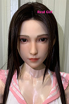 Real Girl P3ヘッド 高級シリコン製 可愛い 女性ヘッド 等身大ドールの頭 頭部単品 ヘッド単体 フィギュア M16ボルト採用 140-170CM身長適用 職人メイク 塗装済み