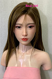 Real Girl P6ヘッド 高級シリコン製 可愛い 女性ヘッド 等身大ドールの頭 頭部単品 ヘッド単体 フィギュア M16ボルト採用 140-170CM身長適用 職人メイク 塗装済み
