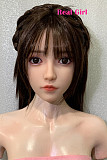 Real Girl P9ヘッド 高級シリコン製 可愛い 女性ヘッド 等身大ドールの頭 頭部単品 ヘッド単体 フィギュア M16ボルト採用 140-170CM身長適用 職人メイク 塗装済み