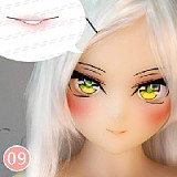 Aotume Doll シリコン頭部+TPE材質ボディ アニメドール 135cm AAカップ（細身タイプ） #65ヘッド