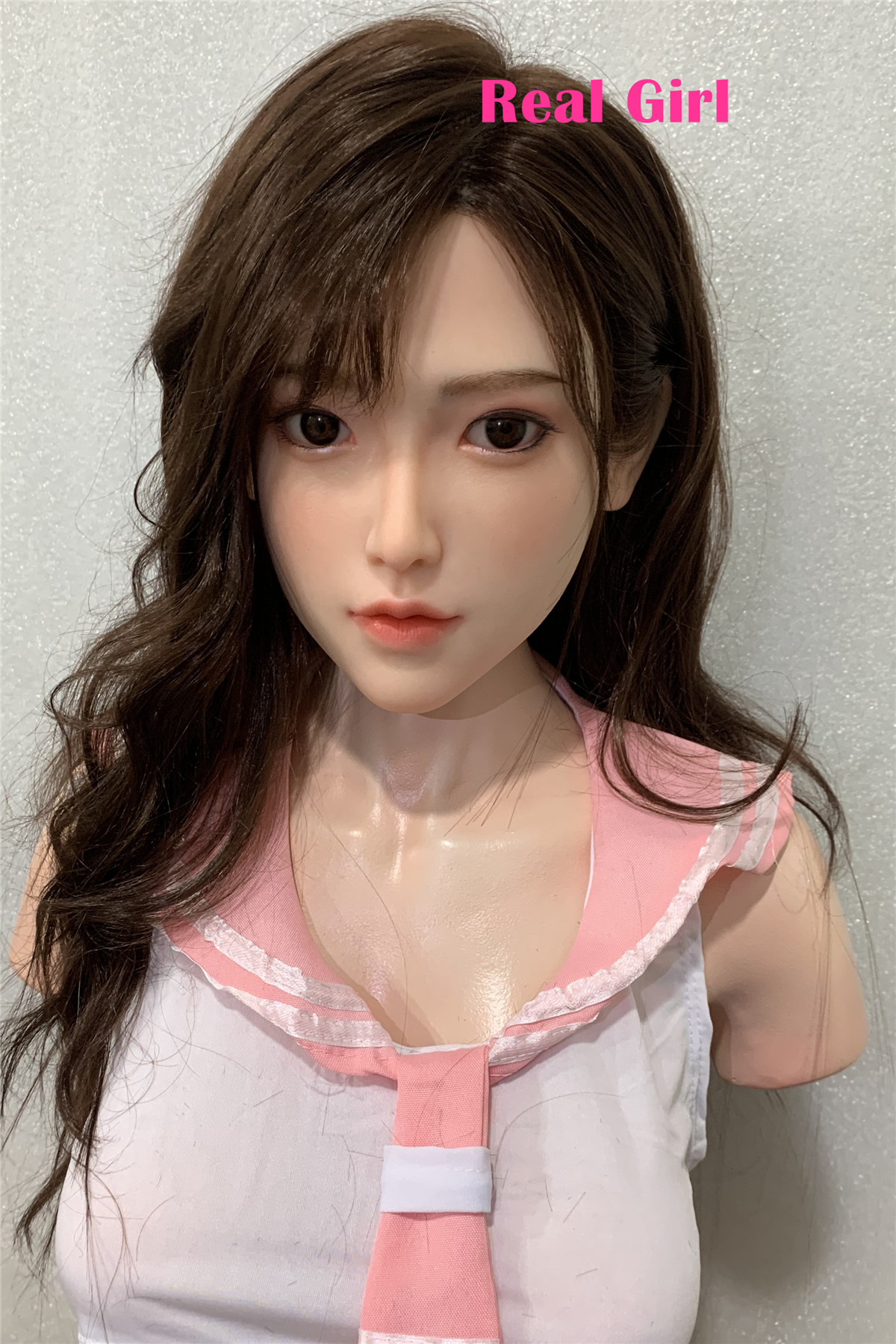 Real Girl P8ヘッド 高級シリコン製 可愛い 女性ヘッド 等身大ドールの頭 頭部単品 ヘッド単体 フィギュア M16ボルト採用 140-170CM身長適用 職人メイク 塗装済み