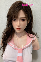 Real Girl P8ヘッド 高級シリコン製 可愛い 女性ヘッド 等身大ドールの頭 頭部単品 ヘッド単体 フィギュア M16ボルト採用 140-170CM身長適用 職人メイク 塗装済み