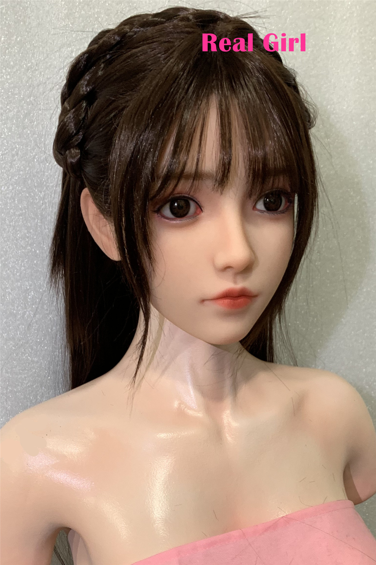Real Girl P9ヘッド 高級シリコン製 可愛い 女性ヘッド 等身大ドールの頭 頭部単品 ヘッド単体 フィギュア M16ボルト採用 140-170CM身長適用 職人メイク 塗装済み